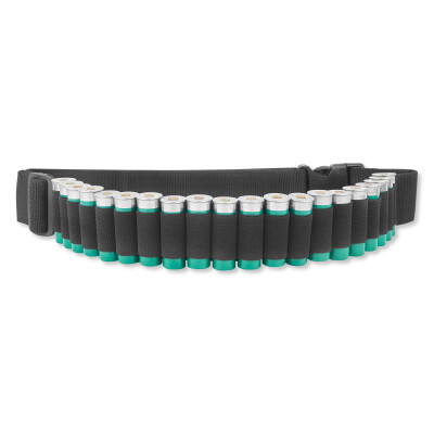 Bulldog Cases Adjustable Shotgun Shell Belt 20 Shells Nylon Black WABS