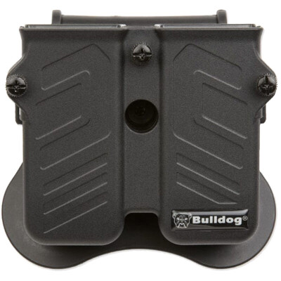 Bulldog Cases Max Multi-Fit Polymer Double Magazine Holder Black MX-M