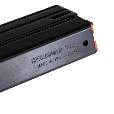 DuraMag AR-10 .308/.277 Fury Steel Magazine 10 Rounds Black