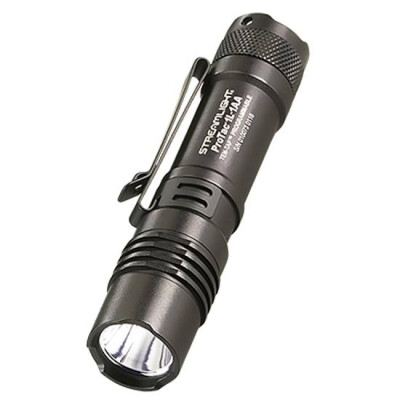 Streamlight ProTac 1L-1AA Flashlight LED 350 Lumen Tail Switch CR123A/AA Anodized Aluminum Black