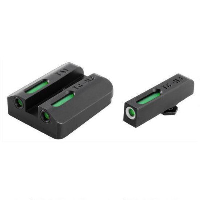 TRUGLO Tritium Pro Sight Set Taurus Millennium G2/709 Slim/740 Slim Green 3-Dot Steel Black TG231T2W