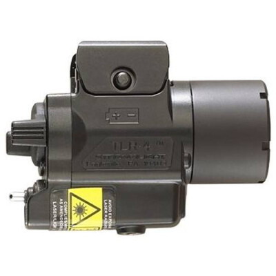 Streamlight TLR-4 Compact C4 LED Weapon Light and Laser For H&K USP Compact 110 Lumen 3V CR2 Battery Toggle Switch High Impact Polymer Body Black 69241