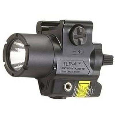 Streamlight TLR-4 Compact Rail Mounted Tactical Light With Red Aiming Laser Black 69240