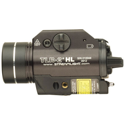 Streamlight TLR-2 HL LED Weaponlight and Red Laser Aluminum Black 69261