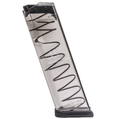 Elite Tactical Systems Magazine .40 S&W 16 Rounds For Glock 22 Polymer Clear Smoke GLK-22 