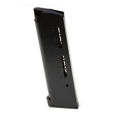 Wilson Combat 1911 Elite Tactical Heavy Duty +P Full Size Magazine .45 ACP 8 Rounds Lo-Profile Steel Base Pad Stainless Steel Black 500BC-HD