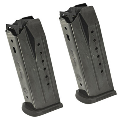 Ruger Security-9 15 Round Magazine 9mm Steel Black 2 Pack