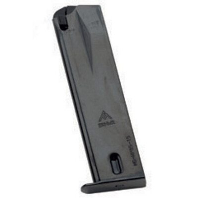 Mec-Gar 9mm Magazine For Ruger P85/P89/P93/P94/P95 15 Rounds Steel Blued 