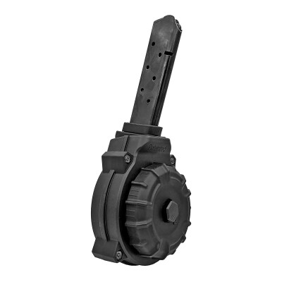 ProMag 1911 Government .45 ACP Drum Magazine 40 Rounds Polymer Black