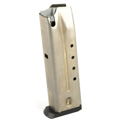 Ruger P Series Pistol Magazine 9mm Luger 15 Rounds Stainless Steel 90233