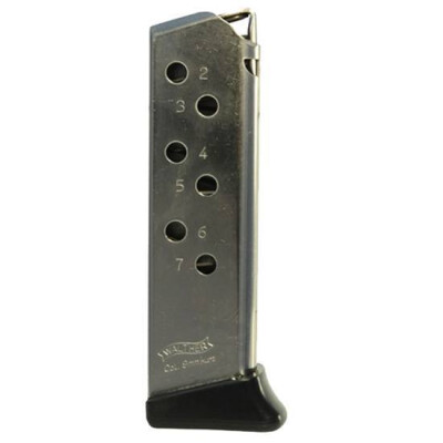 Walther PPK/S Magazine .380 ACP 7 Rounds Finger Rest Steel Nickel 2246012