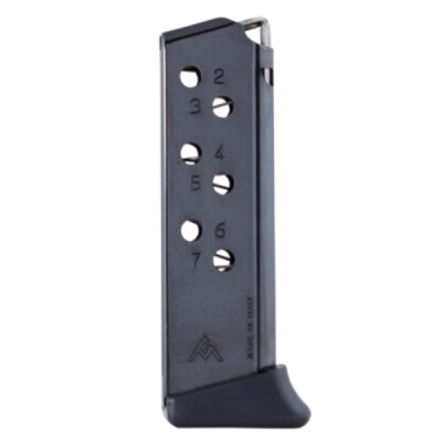 Mec-Gar Walther PPK 7 Round Magazine .32 ACP Carbon Steel Tube Blued Finish