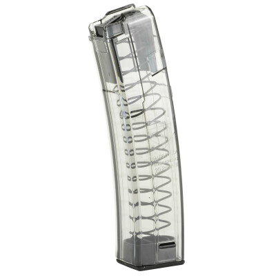 Elite Tactical Systems HK MP5 9mm Luger Magazine 20 Rounds Polymer Clear Smoke Finish