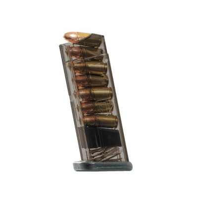 Elite Tactical Systems Pistol Magazine 9mm Luger 7 Rounds For S&W M&P Shield Carbon Smoke