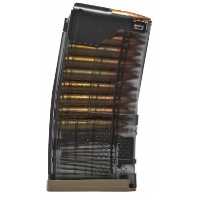 Lancer AR-15 L5 Advanced Warfighter Magazine .300 AAC Blackout 20 Rounds Polymer Translucent Smoke