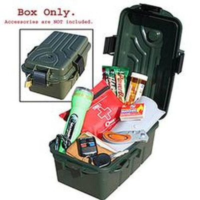 Survivor Dry Box Forest Green MTM Case-Gard Plastic Lockable 9.8x6.8x3" Snap Lock Latch Compass O-Ring Seal