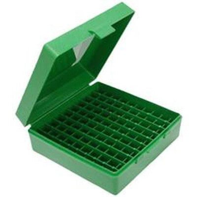 MTM Case-Gard P-100 Flip Top Ammo Box .40 S&W/.45 ACP 100 Rounds Polymer Green P-100-45-10