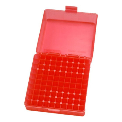 MTM Case-Gard P-100 Original Series Flip Top Ammo Box .17HMR/.22 Magnum Holds 100 Rounds Red