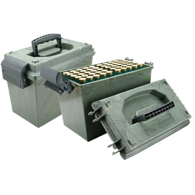 MTM Case-Gard Shotshell Dry Box 12 Gauge up to 3.50" Shells Holds 100 Total Shells Green Wild Camo SD-100-12-09