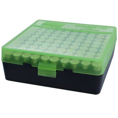 MTM P-100 Flip Top Ammo Box 45ACP/40S&W 100rds Grn/Blk