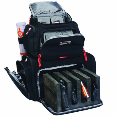 G Outdoors G.P.S. Freestanding Handgunner Backpack Canvas Visual ID Storage System Black 1711BP