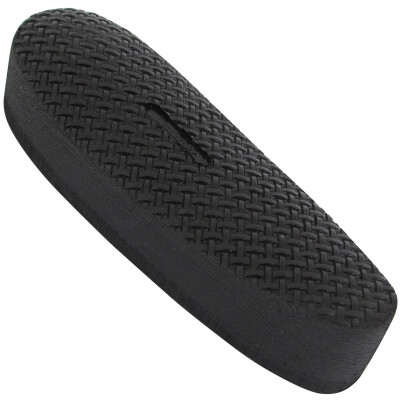 Pachmayr D750B Medium Decelerator Field Style Recoil Pad with Basket Weave Pattern 1" Thick Black