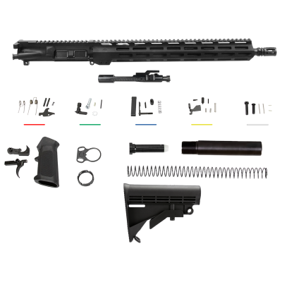 Aim Sports AR-15 Complete Rifle Build Kit 5.56 NATO 16" Barrel Mil-Spec Stock Black
