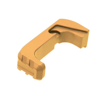 Tyrant CNC Extended Magazine Release Glock 43X/48 Aluminum Gold