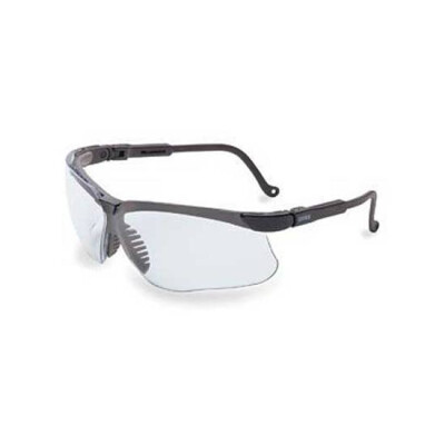 Howard Leight Genesis Glasses Black Frame Clear Lenses R-03570