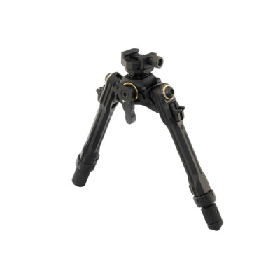 Leapers UTG TBNR Bipod 7"-9" Center Height Picatinny Mounted Spiral Guided Black TLUB02-A
