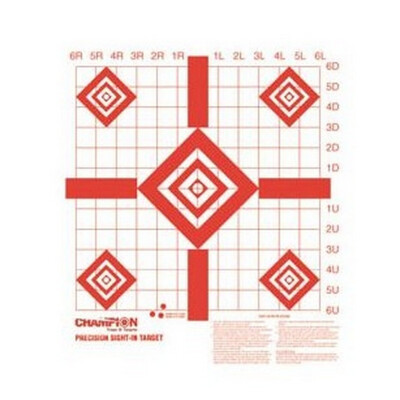 Champion Redfield 16" Sight-In Target Paper Target 100 Pack 47387