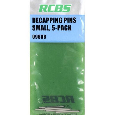 RCBS Decapping Pin Small Steel Five Pack 09608