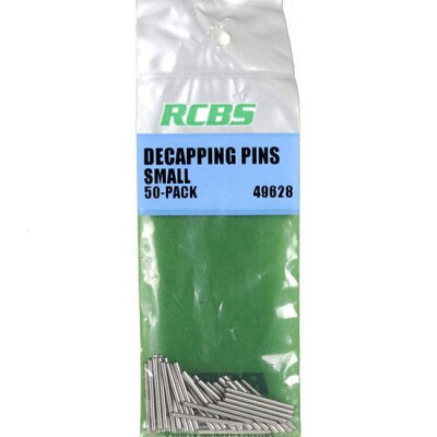 RCBS Replacement Decapping Pin Size Small Steel 50 Pack 49628