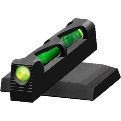 HiViz LITEWAVE Pistol Fiber Optic Front Sight For Ruger American Red/Green/White Steel Black