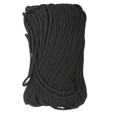 Tac Shield 550 Paracord 7 Strand Nylon Braided 100' Black 03010