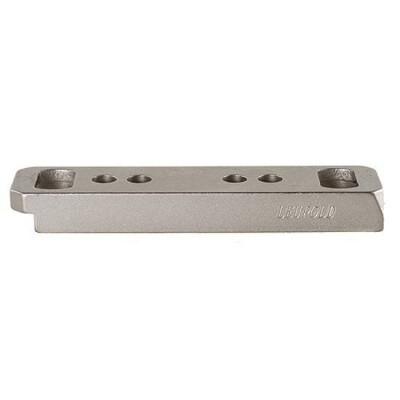 Leupold 1 Piece Dual-Dovetail Scope Base S&W K/L/N Frame Pre-Drilled and Tapped Steel Silver 53564