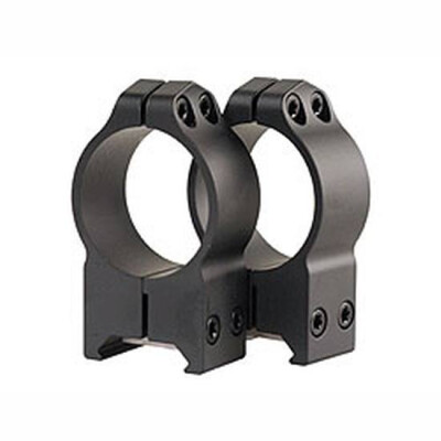 Warne Maxima Fixed 30mm Weaver/Picatinny High Scope Ring 2 pack Matte Black 215M