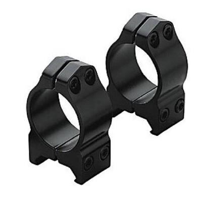 Warne Maxima Fixed 1" Weaver/Picatinny Low Scope Ring 2 pack Matte Black 200M