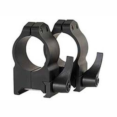 Warne Maxima QD 30mm Weaver/Picatinny High Scope Ring 2 pack Matte Black 215LM