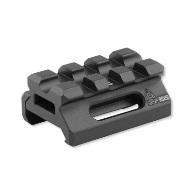 Leapers UTG Super Slim Picatinny Riser Mount 3 Slots 0.5" High Aluminum Black MT-RSX5S
