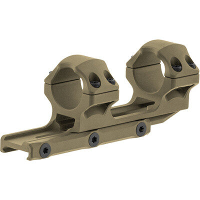 Leapers UTG ACCU-SYNC 1" Scope Rings Medium Profile 34mm Offset Picatinny Mounted FDE