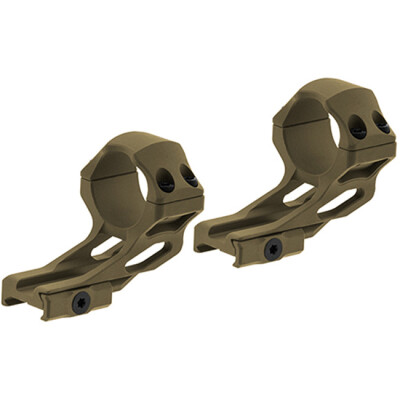 Leapers UTG ACCU-SYNC 1" High Profile 37mm Offset Picatinny Rings, FDE