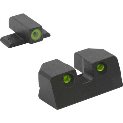 Meprolight Hyper-Bright Tritium Night Sights Sig P320 Green/Green
