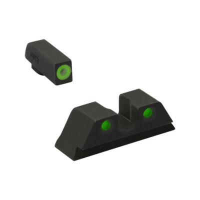 Meprolight Hyper-Bright Day and Night Tritium Sights Green Ring Front/Green Rear for CZ 75