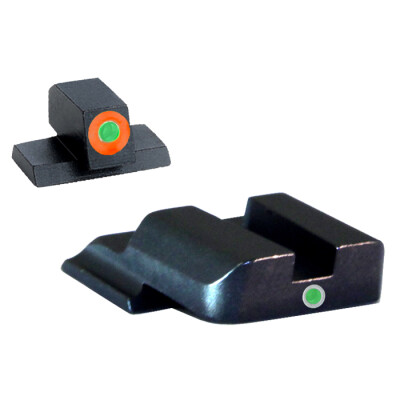 AmeriGlo S&W M&P Shield Pro i-dot Tritium Night Sights Steel