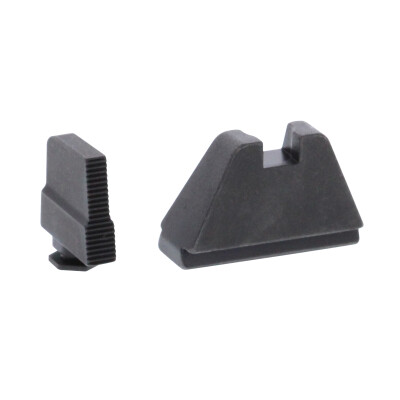 Ameriglo 5XL Tall Sight Set for Glock Black Serrated Front and Flat Black