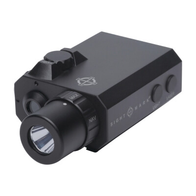 Sightmark LoPro Mini Combo 300 Lumen White Light/Green Laser Low Profile Design One Piece Weaver/Picatinny Mount Pressure Pad CR123A Battery Matte Black Finish