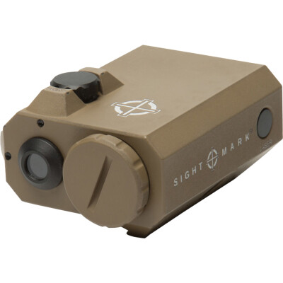 Sightmark LoPro Mini Green Laser Low Profile Design One Piece Weaver/Picatinny Mount Pressure Pad CR123A Battery Flat Dark Earth Finish