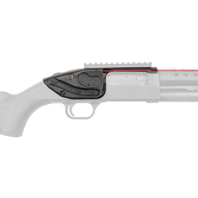Crimson Trace LS-250 LaserSaddle Red Laser for Mossberg 500/590/590 Shockwave 12 Gauge Shotguns Polymer Housing Matte Black Finish