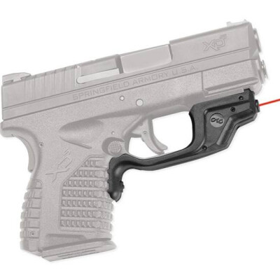 Crimson Trace Laserguard Springfield XDS Red Laser 1x 1/3N Lithium Battery Polymer Body Black LG469